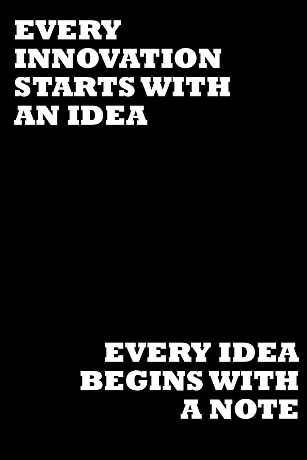 Every Innovation Starts With An Idea Every Idea Begins With A Note